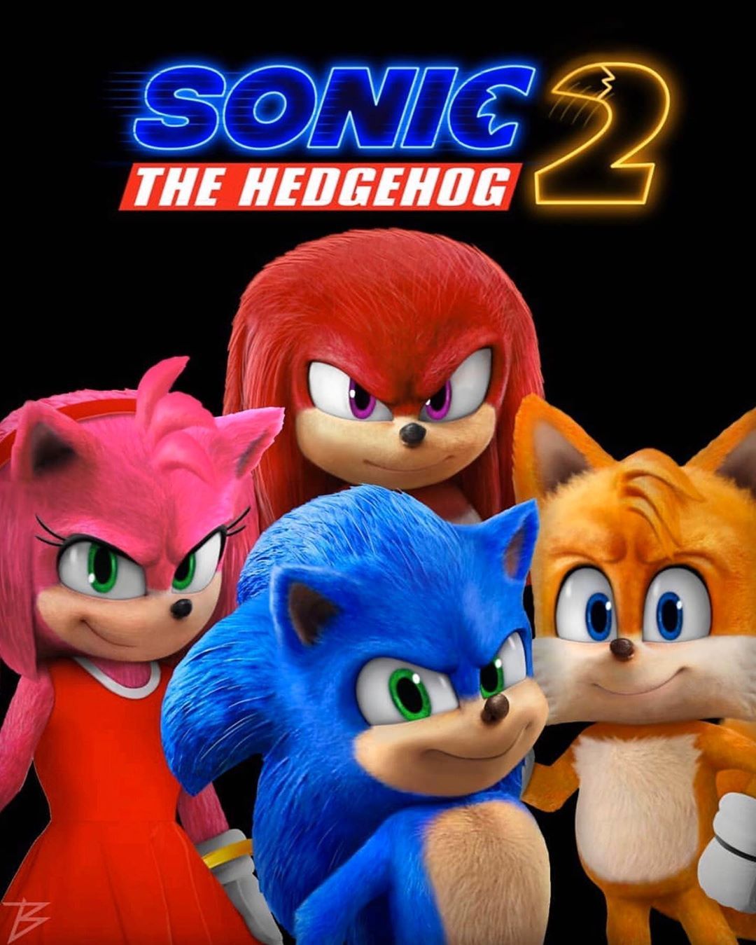 When Amy Rose is not in Sonic the Hedgehog movie and Sonic the hedgehog  2movie