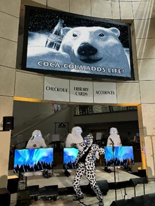  performing "" at  in the San Francisco Public Library, March 2nd 2024 (photo by )