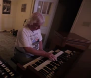 Roland Sheehan playing the organ, circa 2015