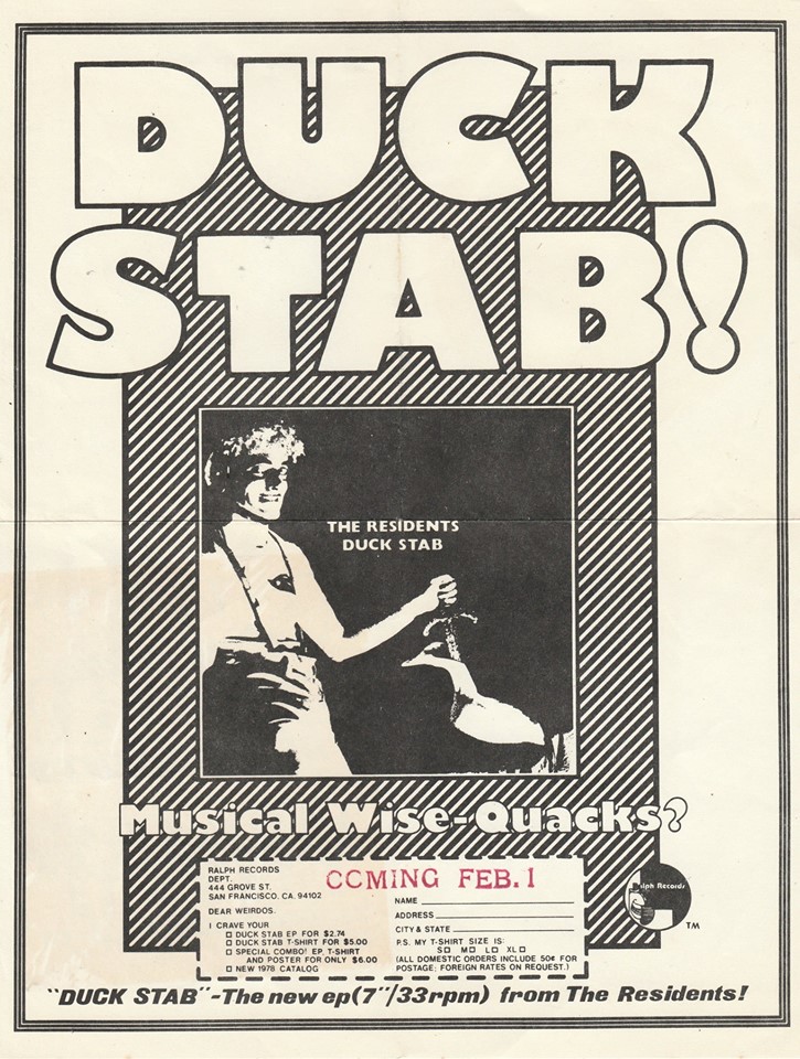 英2LP Residents Duck Stab / Buster &amp;amp; Glen NRTLP005D New Ralph Too /00520 Amazon.com: Duck Stab / Buster & Glen (preserved Edition