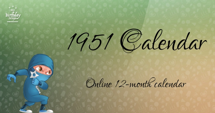 1951 Calendar | Mega Fanon Familypedia Wiki | Fandom