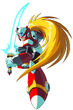 Zero with his Z-Saber from Mega Man X5.