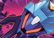 Omega-Xis on the Mega Boost Battle Card