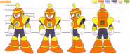 Front, side, and back view of Ring Man.