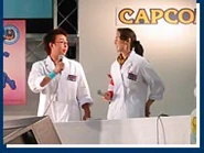 Eguchi at a Mega Man Battle Network 2 tournament during the Rockman 15th Anniversary event.