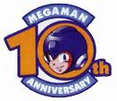 Mega Man 10th Anniversary logo (English)