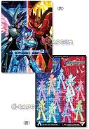 Shooting Star Rockman 3 Underlay "Black Ace & Red Joker" (流星のロックマン3 下敷 「ブラックエース＆レッドジョーカー」)