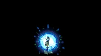 X using charged Shining Ray in Mega Man X8.