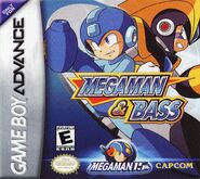 American Mega Man & Bass Game Boy Advance box art.