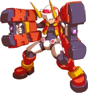 Atlas wielding Model F.