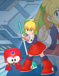 Roll's 3D model in Mega Man X DiVE