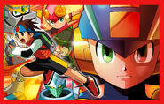 Roll in the cover of Mega Man Battle Network 4: Red Sun.