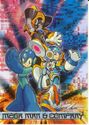 X, along with Mega Man and Bass in the Mega Man Trading Cards card Mega Man & Company.