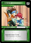 'Asking For It' Event Card