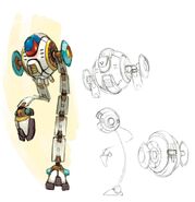 Mega Man X7 Ball De Voux Normal Type concept.