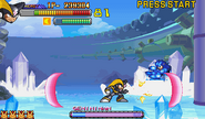 Bass using Pharaoh Wave in Mega Man 2: The Power Fighters