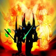 The  poster "Viva La Resistance!", depicting both Massimos, a Resistance flag, Chief R, and Aile.