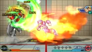 X using a charged Speed Burner in Project X Zone 2.