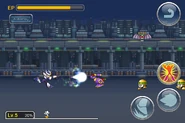 OVER-1 fighting against enemies from Mega Man X.