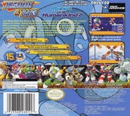 North American Mega Man & Bass Game Boy Advance back cover.