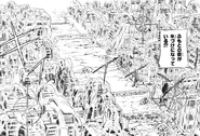 Frozen town in the manga