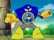 Air Man in Super Adventure Rockman.