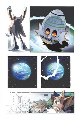 Eggman starts the first Genesis Wave.