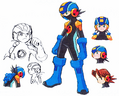 Hayato Kaji's MegaMan.EXE concept art