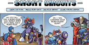 Velguarder's cameo in the Short Circuit strip from Mega Man #39.