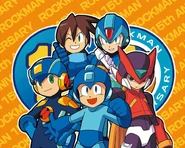 15th MM.png (978 KB) Mega Man 15th anniversary artwork from Capcom Fan Club'