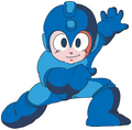 Artwork of Mega Man from the original game