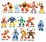 MM9 Practice Runs.png (96 KB) Practice drawings done early in Mega Man 9's development.