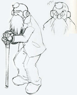 Concept art of the Guildmaster.