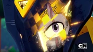 Namagem's eye, seen after Mega Man and Fire Man damaged his mask