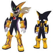 Bass Cross MegaMan concept art.