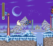 X dashing in the air.