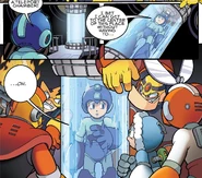 A teleport chamber in Mega Man #4.