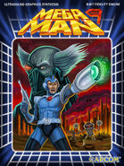 Mega Man 9's "virtual box art," a homage to the North American covers from Mega Man and Mega Man 2.