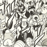 Knight Man's cameo in the manga Rockman & Forte.