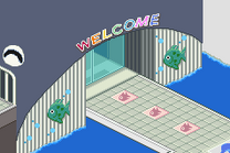 The entrance to the Aquarium. (MMBN6 Gregar version)