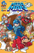 Pipi on the cover of Issue 50 of the Mega Man comics.