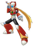 Zero's character model from Mega Man X8.