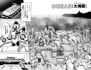 Stingray prepares to destroy the marine base city.