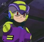 Dark Rockman prepares to fire Mega Cannon.