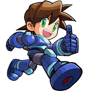 MegaMan Volnutt in Street Fighter x All Capcom.