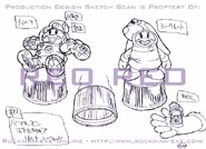 BubbleMan Bottle Cap design sheet.