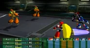 X, Zero, and Axl fighting two Red Stingers.