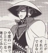 Travelingninja.jpg (122 KB) Shadow Man's new look in Mega Man Gigamix, wearing a cloak and kasa.