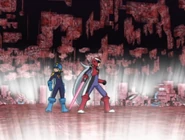 The defense system being readied for destruction.