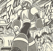 Flame Man's cameo in the manga Rockman & Forte.